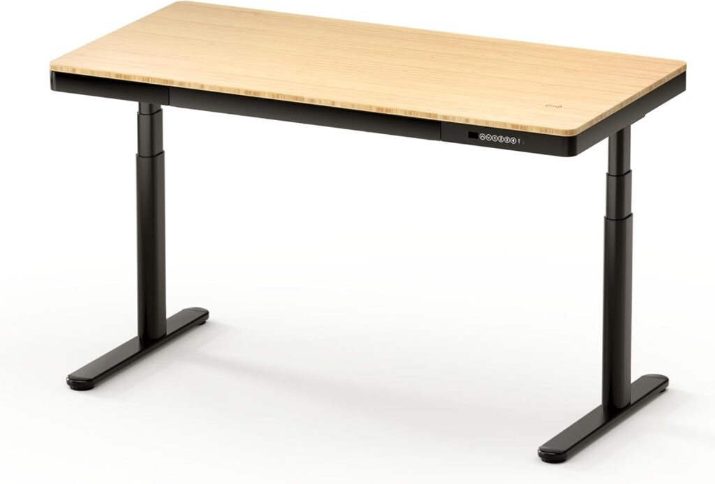 Escritorio elevable Sanodesk negro-roble