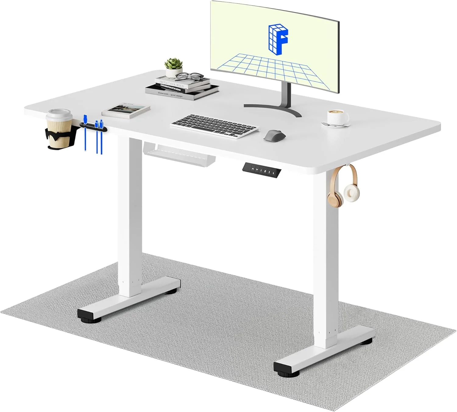 FlexiSpot con Portavasos y Organizador