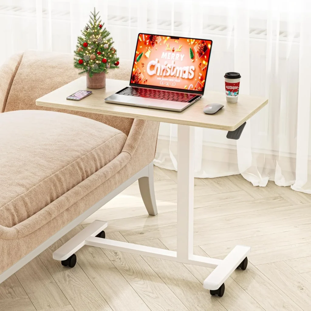 Escritorio elevable manual Dripex con Resorte de Gas color Roble