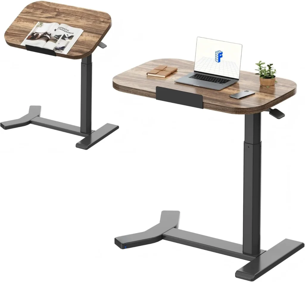 Escritorio elevable manual FlexiSpot con Resorte de Gas color Marron