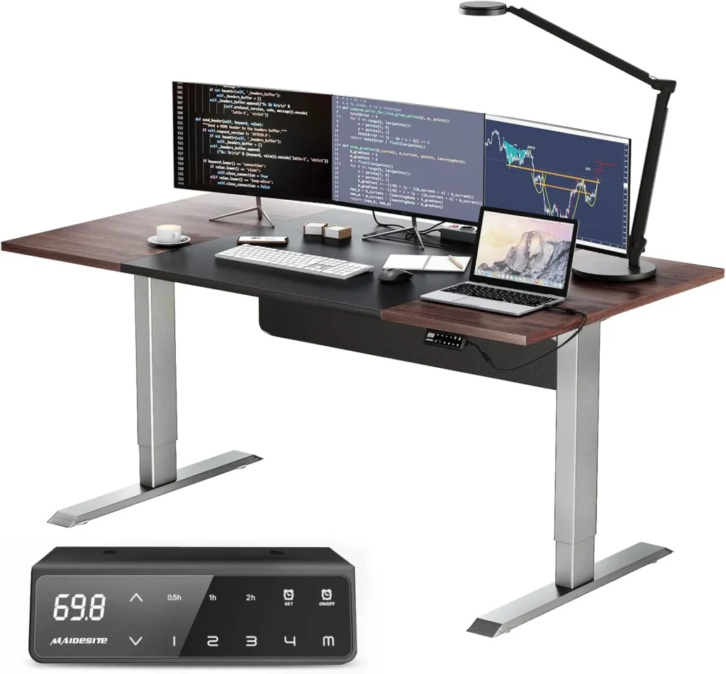 Escritorio elevable MAIDeSITE Nogal