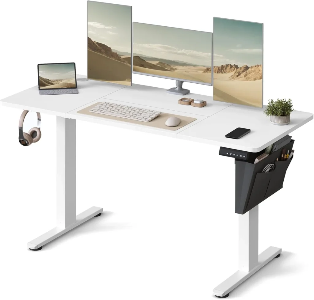 Escritorio elevable SONGMICS 140x60 Blanco