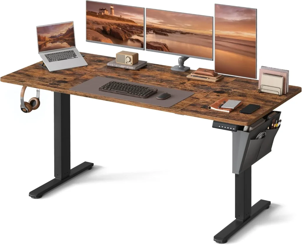 Escritorio elevable SONGMICS 160x70cm Marrón